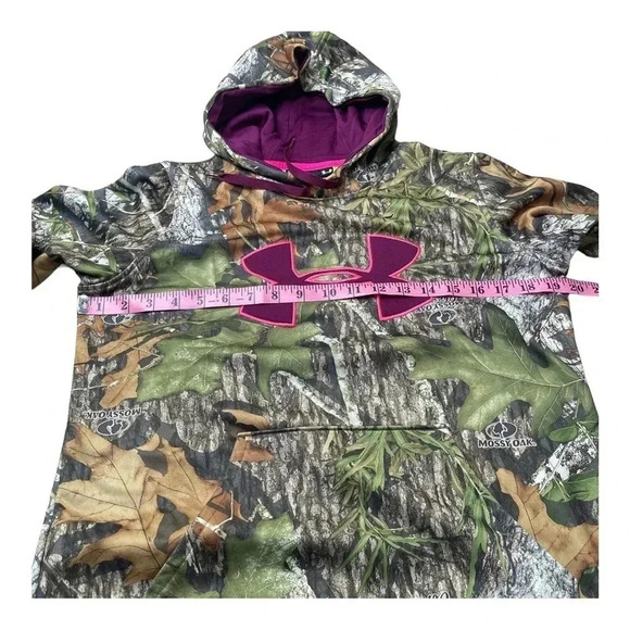 Under Armour Mossy Oak Loose Camouflage Purple Hoodie Women’s size Small - Picture 5 of 9